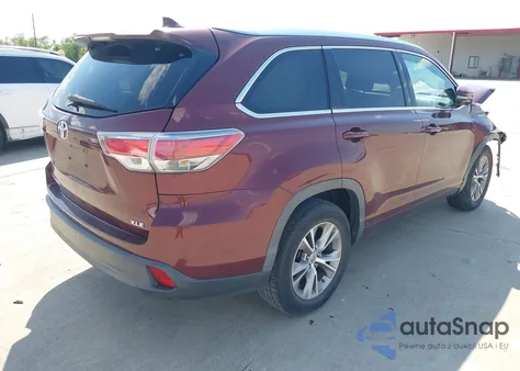 2014 Toyota Highlander Xle V6 из США, поврежденный, VIN 5TDKKRFH4ES014301